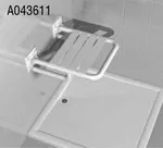 Bocchi keramika - sedež za tuš kad, do 120 kg preklopni 430x400mm