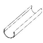 polovični klip žleb