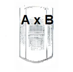 Polkrožne tuš kabine neobičajnih dimenzij