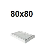Kvadratne tuš kadi 80x80