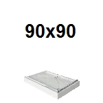 Kvadratne tuš kadi 90x90