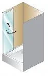 Zložljiva tuš vrata za nišo