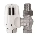 HERZ termostatski ventil s termostatsko glavo za Fe, ravni