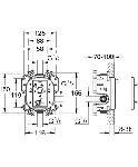 Grohe Rapido E 35501000 uni. enoročna mešalna baterija za podom. vgradnjo