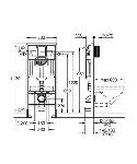 Grohe Rapid SL 38528001 podometni kotliček DG2, 113 cm