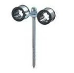 Cevno držalo gumi dvojno KPL