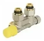 Radiatorski ventil, Danfoss VHS kotni, dvocevni 1/2" ZN