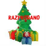 Napihljiva figura - Jelka 150 z LED osvetlitvijo