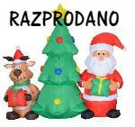 Napihljiva figura - Trojček 150 z LED osvetlitvijo