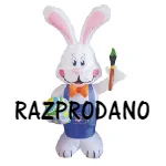 Napihljiva figura - Zajček 120 z LED osvetlitvijo