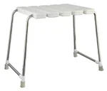 Tuš stol Sanotechnik, beli, kvadratni