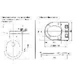 Maro DItalia FP104 WC deska - dimenzije