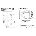 Maro DItalia FP106 WC deska - dimenzije