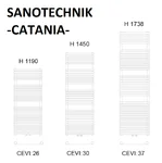 Sanotechnik radiator CATANIA dimenzije