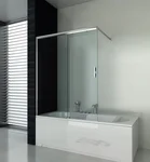 Sanotechnik stena za kopalno kad, Elite krom E1214C, 120 cm