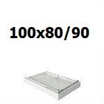 Pravokotne tuš kadi 100x80 in 100x90