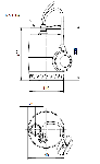 Grundfos Unilift KP 150-A1 dimenzije