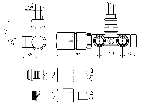 Tehnična skica spodnji enojni termostatski (KOTNI LEVI set)