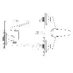 Sanotechnik Sanotop armatura za tuš - dimenzije